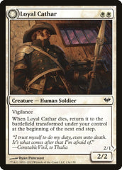 Loyal Cathar // Unhallowed Cathar [Dark Ascension] | Black Swamp Games