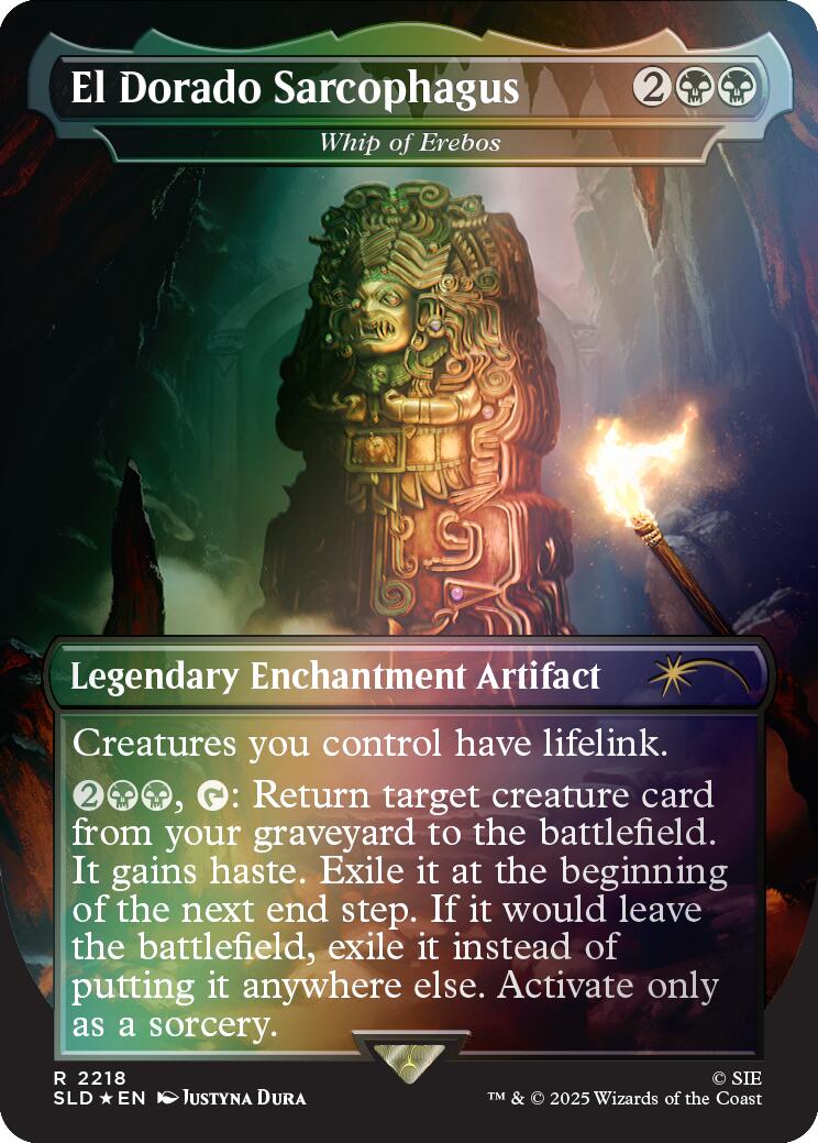 El Dorado Sarcophagus - Whip of Erebos (Rainbow Foil) [Secret Lair Drop Series] | Black Swamp Games