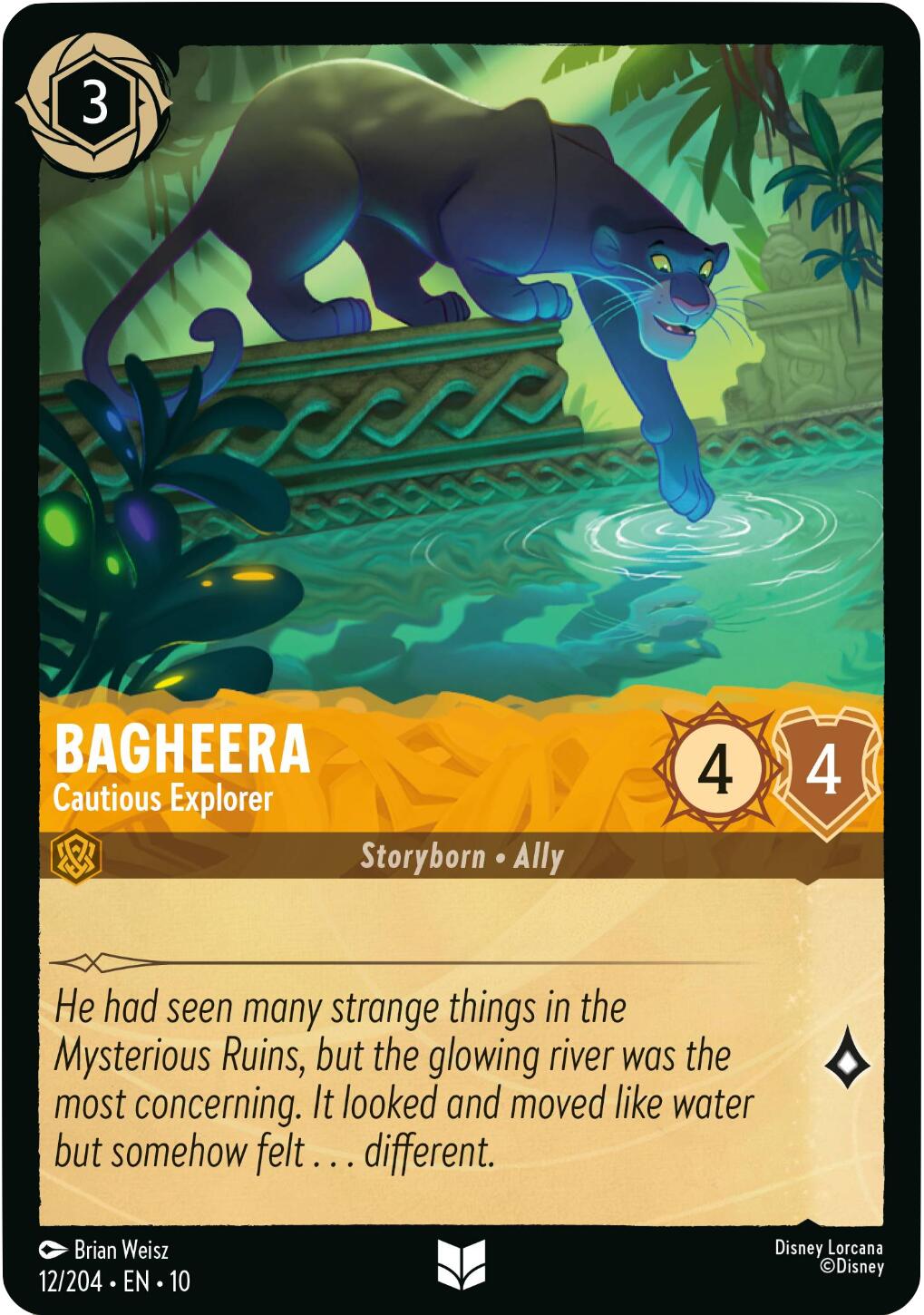Bagheera - Cautious Explorer (12/204) [Whispers in the Well] | Black Swamp Games