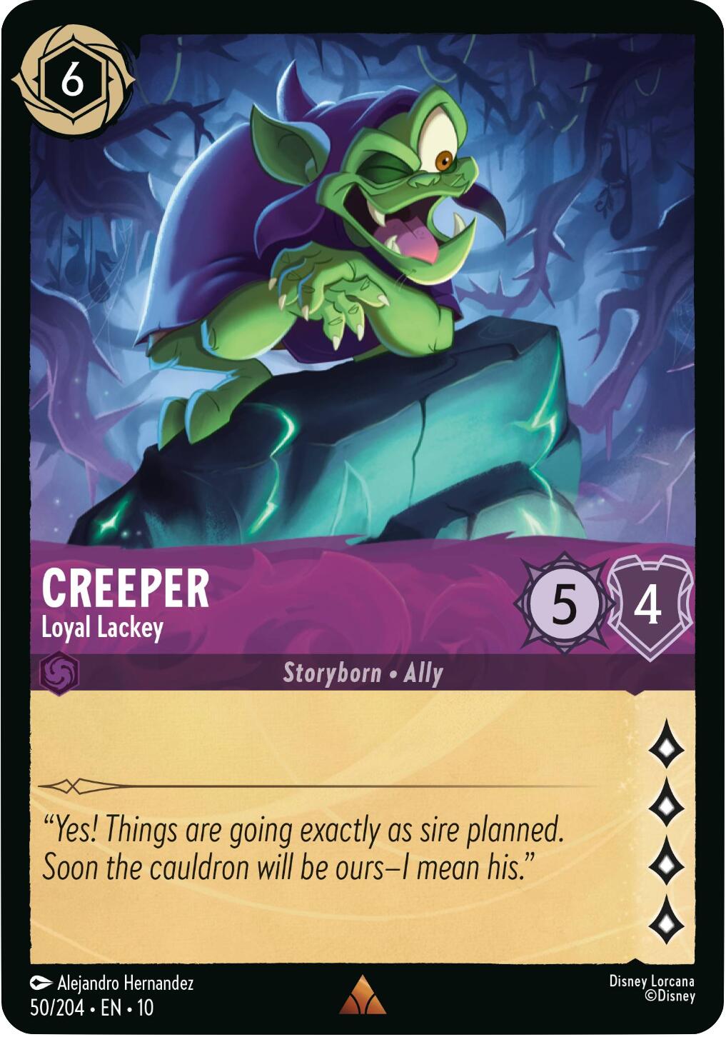 Creeper - Loyal Lackey (50/204) [Whispers in the Well] | Black Swamp Games