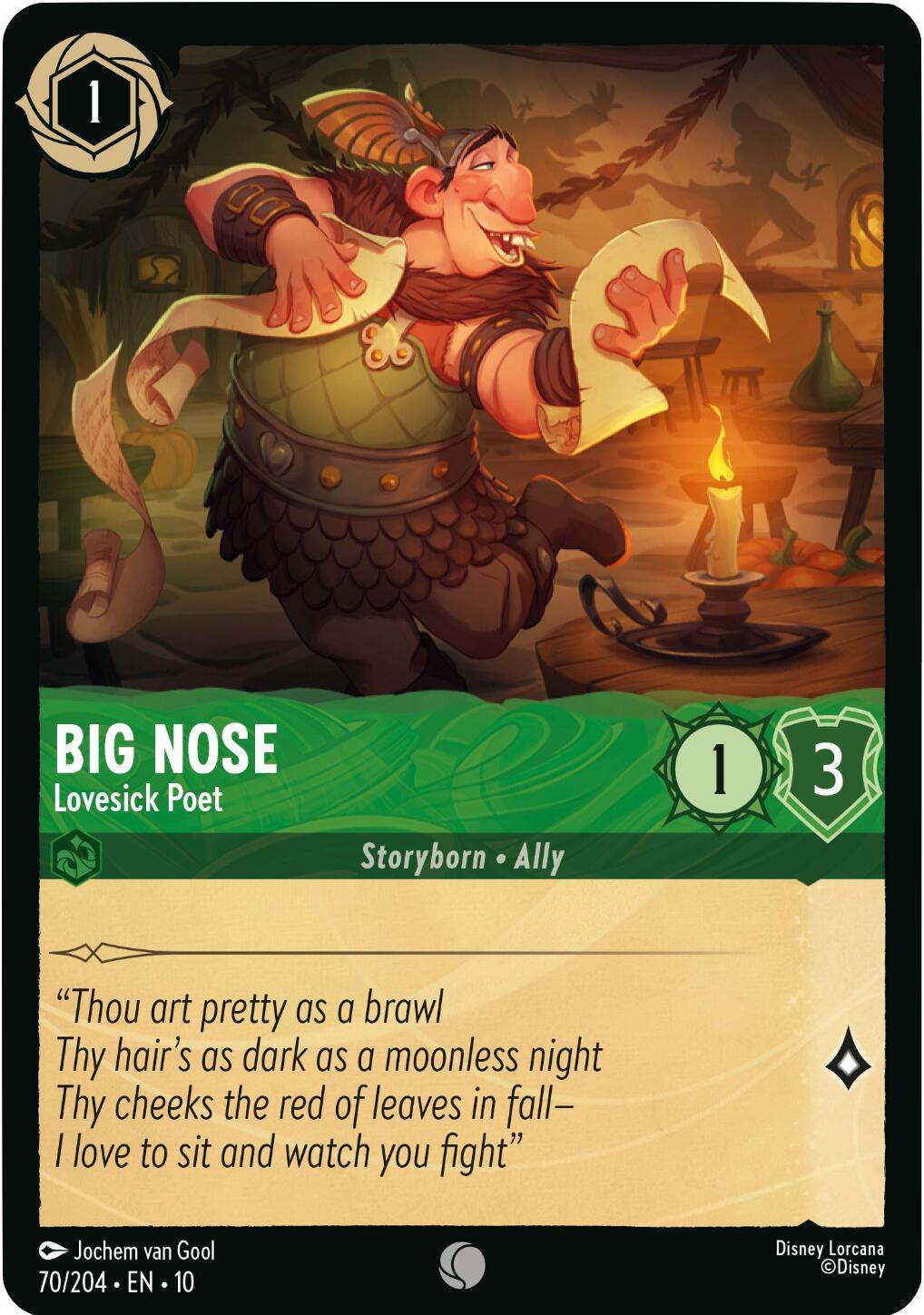 Big Nose - Lovesick Poet (70/204) [Whispers in the Well] | Black Swamp Games