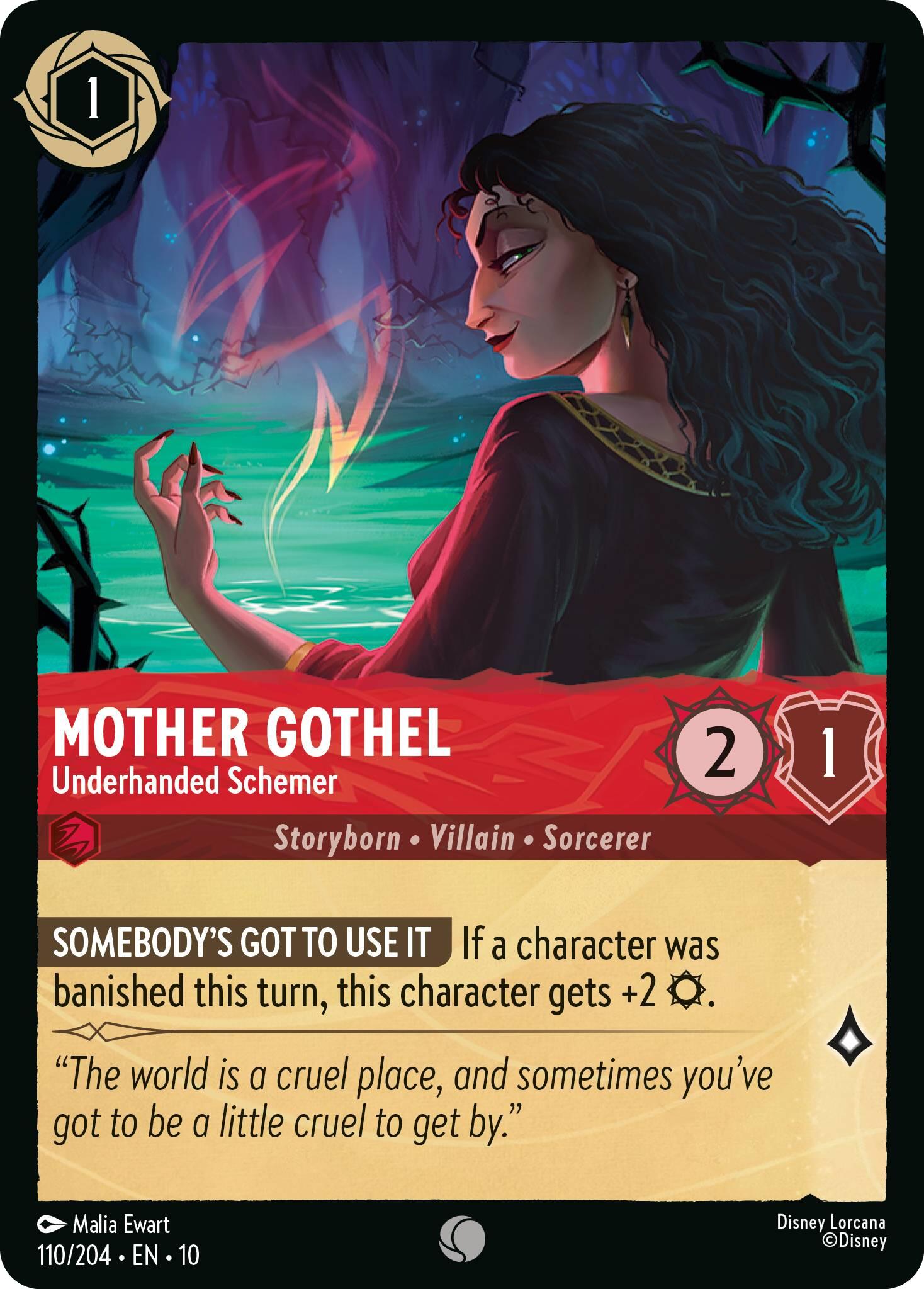 Mother Gothel - Underhanded Schemer (110/204) [Whispers in the Well] | Black Swamp Games