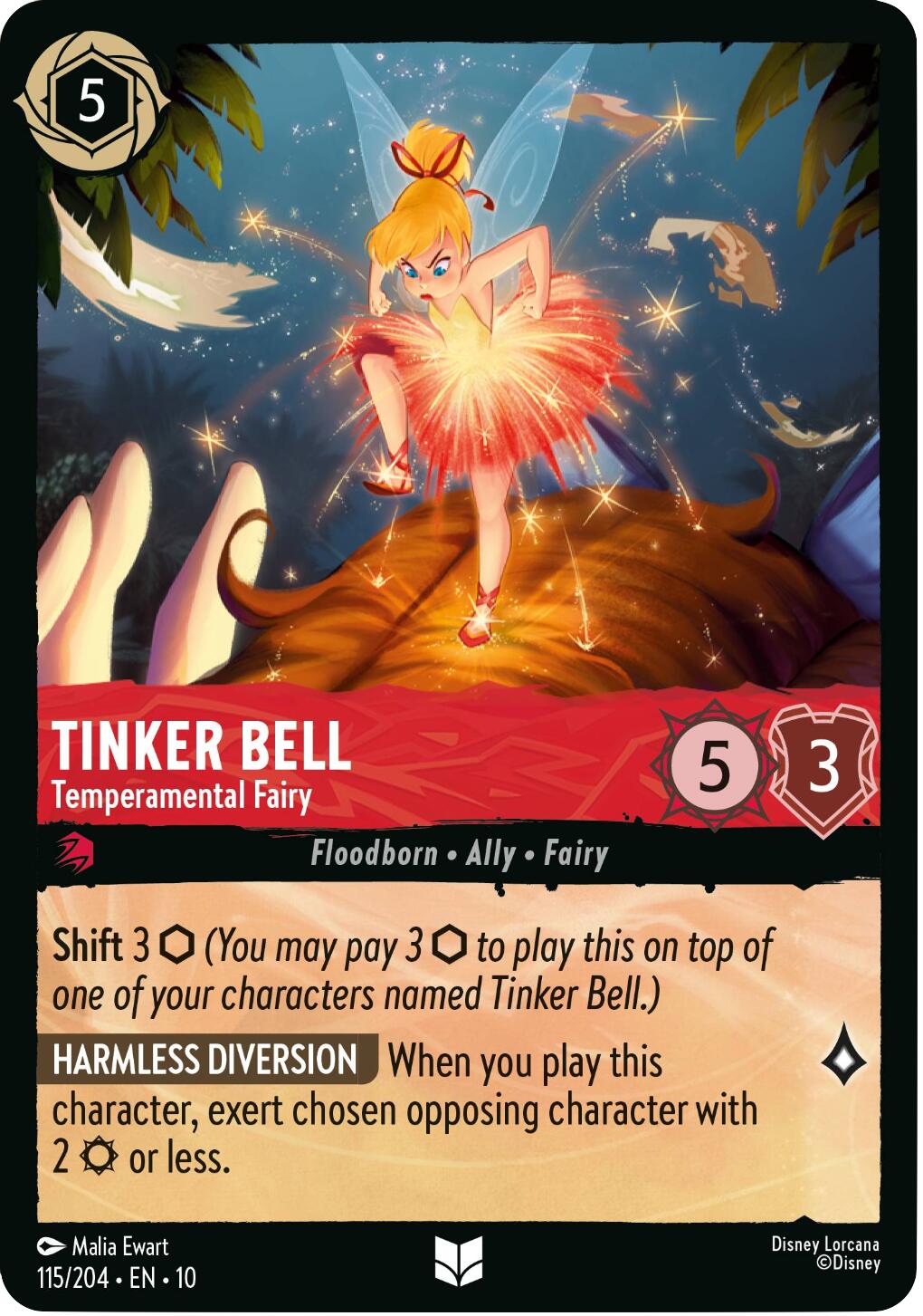 Tinker Bell - Temperamental Fairy (115/204) [Whispers in the Well] | Black Swamp Games