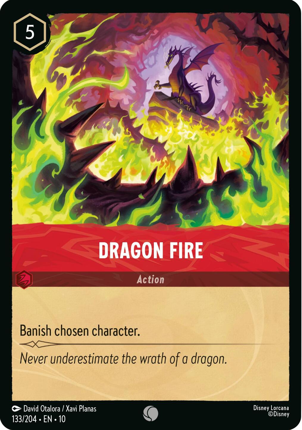 Dragon Fire (133/204) [Whispers in the Well] | Black Swamp Games