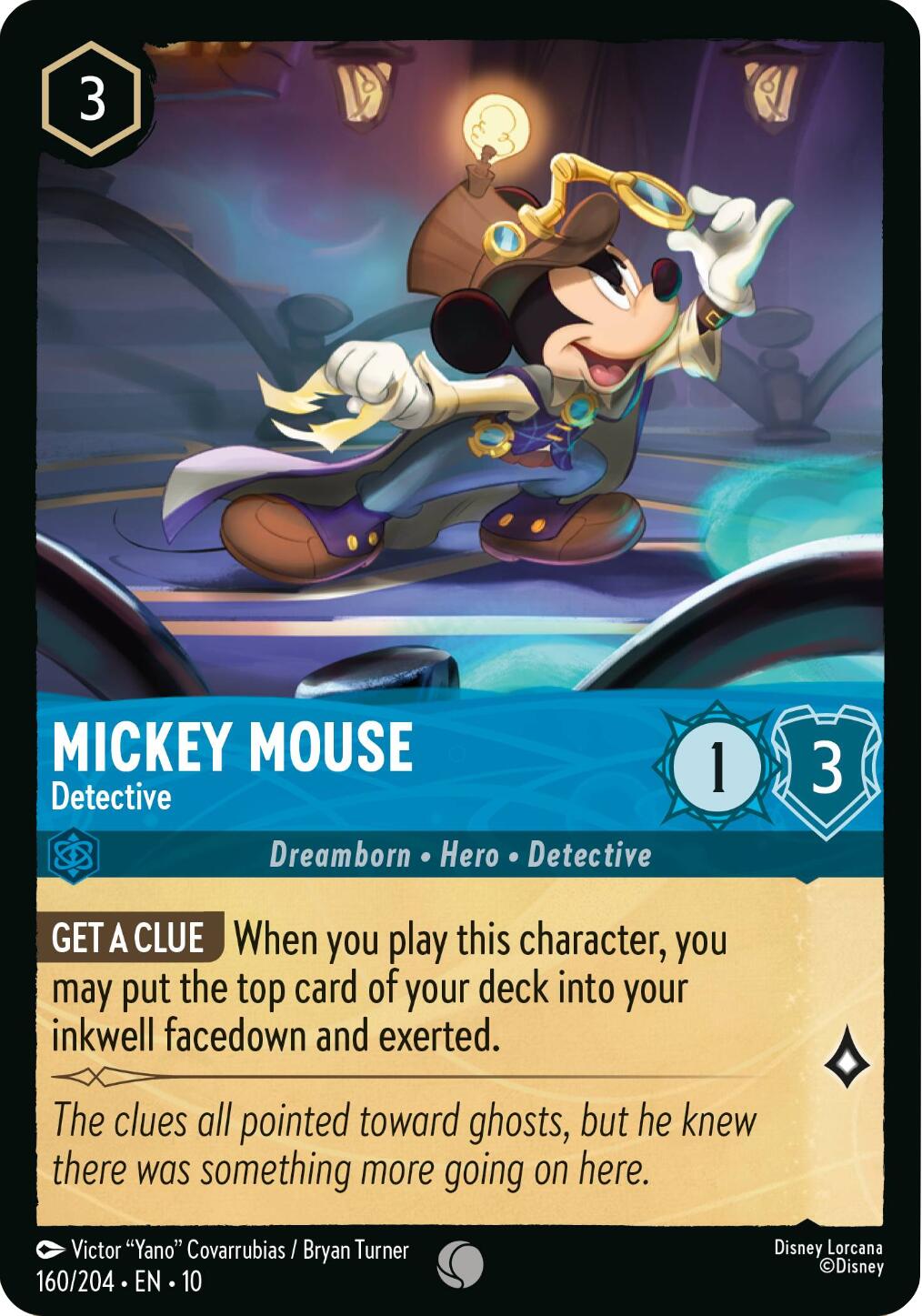 Mickey Mouse - Detective (160/204) [Whispers in the Well] | Black Swamp Games