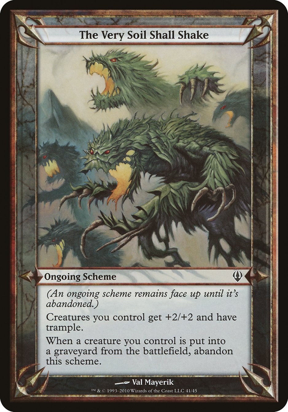 The Very Soil Shall Shake (Schemes) [Archenemy Schemes] | Black Swamp Games