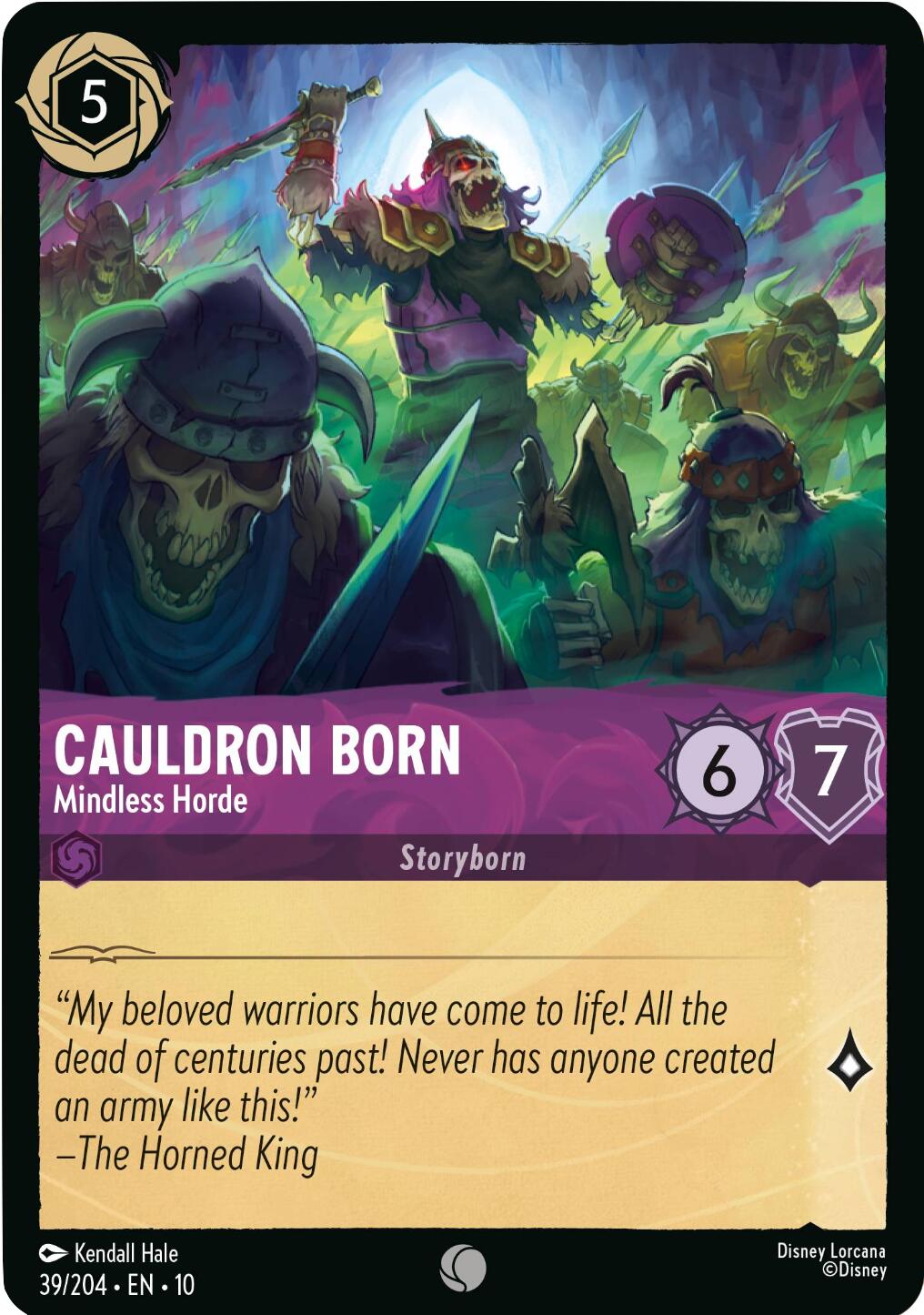 Cauldron Born - Mindless Horde (39/204) [Whispers in the Well] | Black Swamp Games