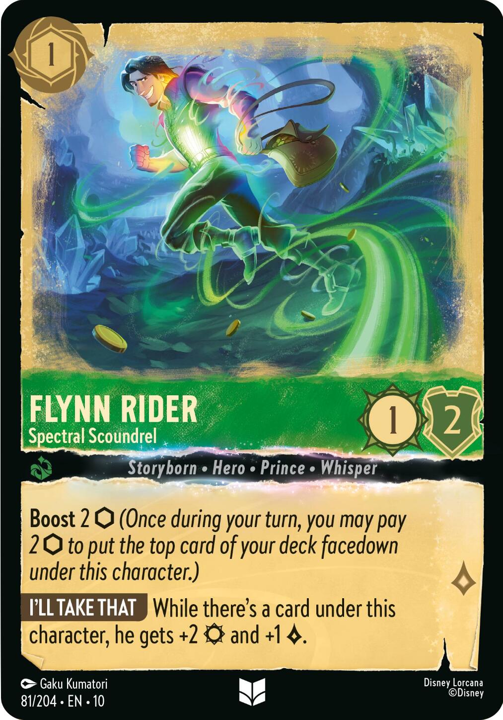 Flynn Rider - Spectral Scoundrel (81/204) [Whispers in the Well] | Black Swamp Games