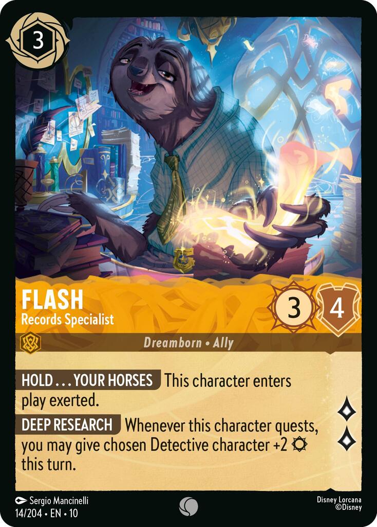 Flash - Records Specialist (14/204) [Whispers in the Well] | Black Swamp Games