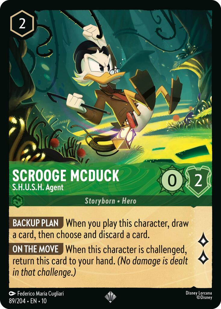 Scrooge McDuck - S.H.U.S.H. Agent (89/204) [Whispers in the Well] | Black Swamp Games