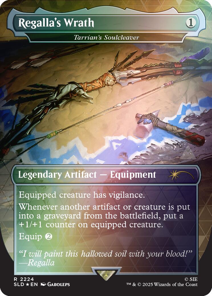 Regalla's Wrath - Tarrian's Soulcleaver (Rainbow Foil) [Secret Lair Drop Series] | Black Swamp Games