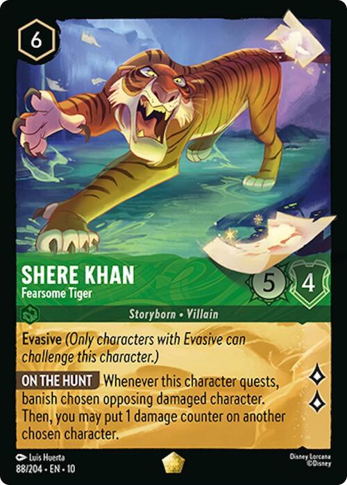Shere Khan - Fearsome Tiger (88/204) [Whispers in the Well] | Black Swamp Games