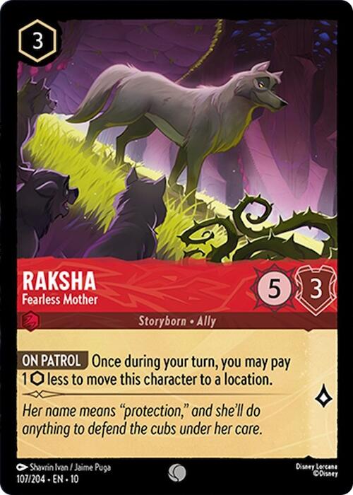 Raksha - Fearless Mother (107/204) [Whispers in the Well] | Black Swamp Games