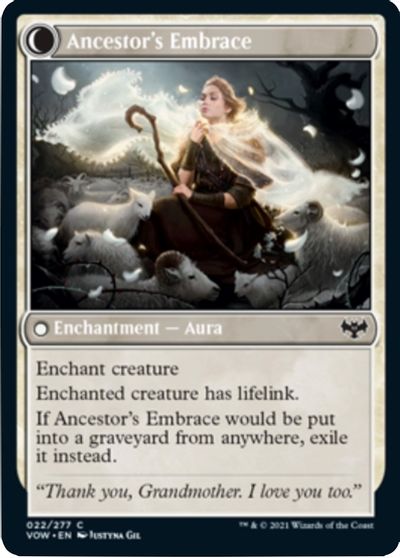 Kindly Ancestor // Ancestor's Embrace [Innistrad: Crimson Vow] | Black Swamp Games