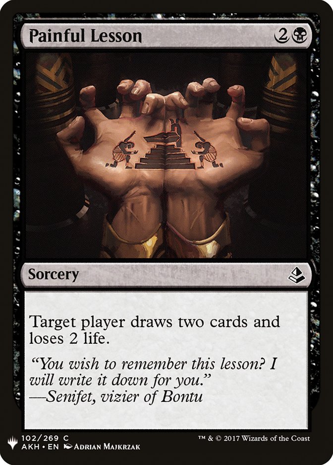Painful Lesson [Mystery Booster] | Black Swamp Games