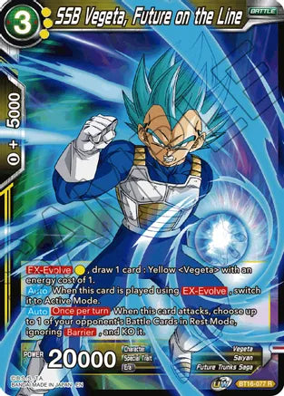 SSB Vegeta, Future on the Line (BT16-077) [Realm of the Gods] | Black Swamp Games