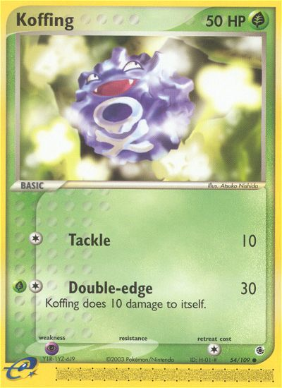 Koffing (54/109) [EX: Ruby & Sapphire] | Black Swamp Games