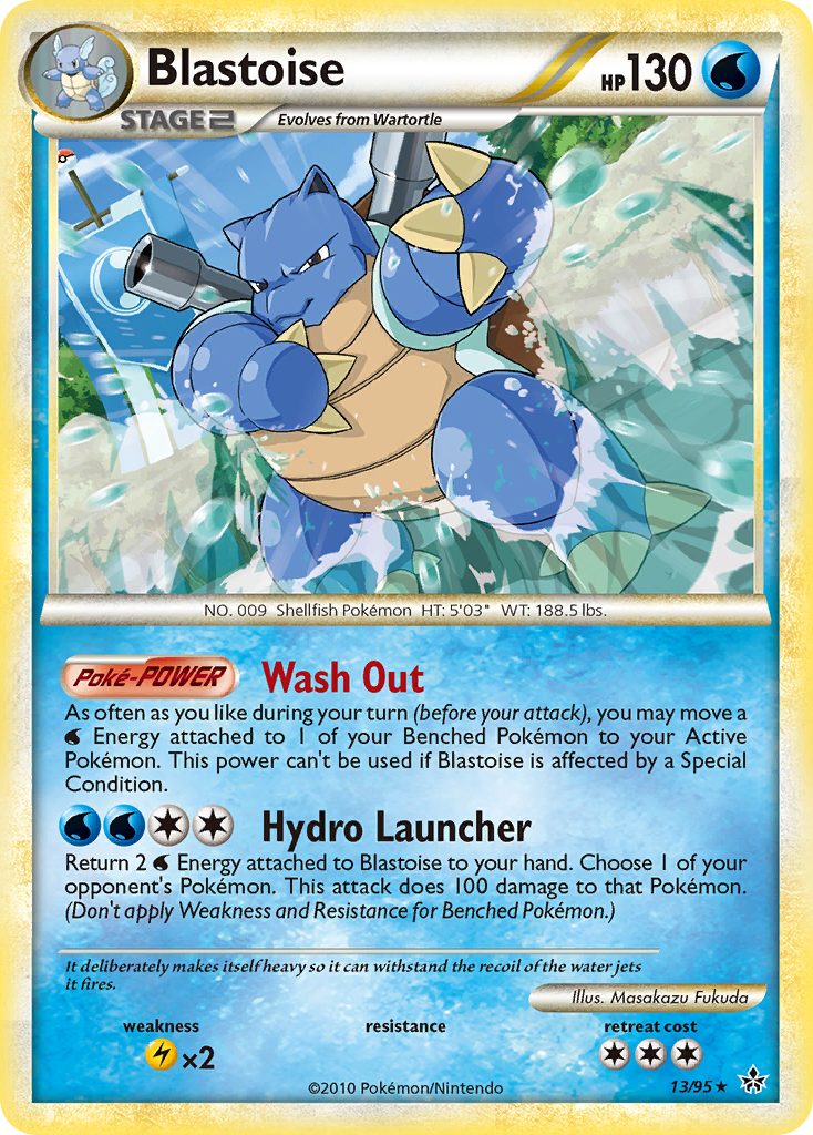 Blastoise (13/95) [HeartGold & SoulSilver: Unleashed] | Black Swamp Games