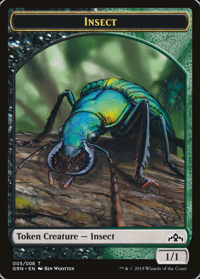 Saproling // Insect Double-Sided Token [Guilds of Ravnica Guild Kit Tokens] | Black Swamp Games