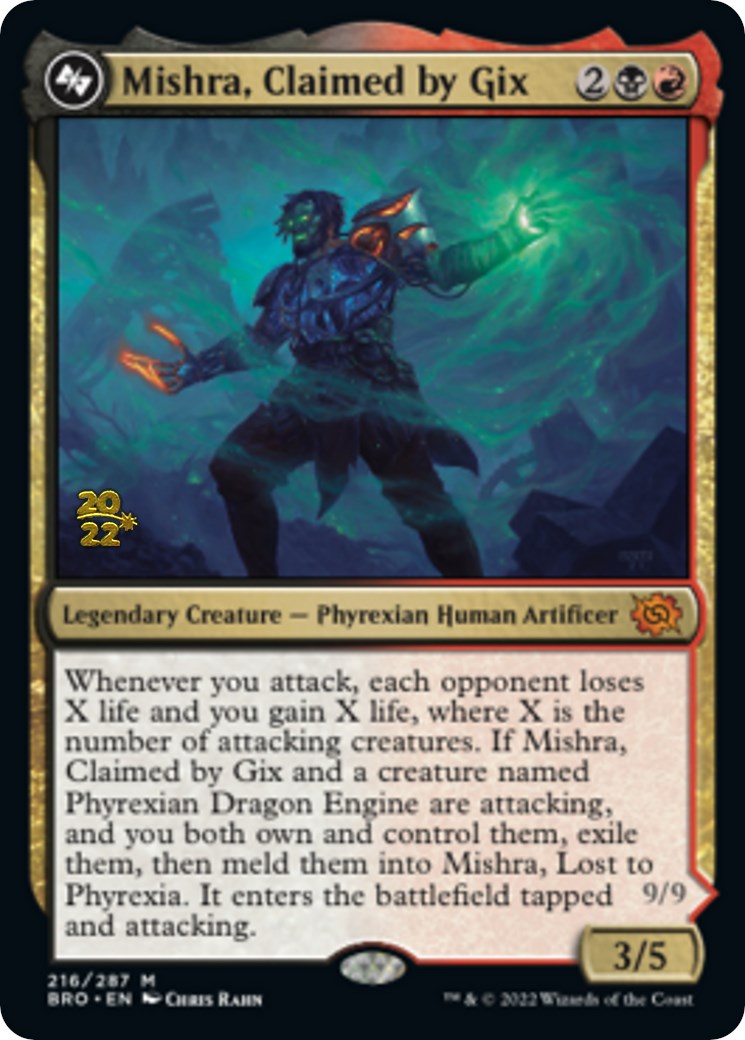 Mishra, Claimed by Gix [The Brothers' War Prerelease Promos] | Black Swamp Games