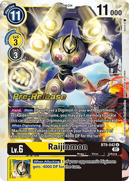 Raijinmon [BT9-042] [X Record Pre-Release Promos] | Black Swamp Games