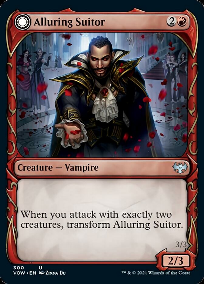Alluring Suitor // Deadly Dancer (Showcase Fang Frame) [Innistrad: Crimson Vow] | Black Swamp Games