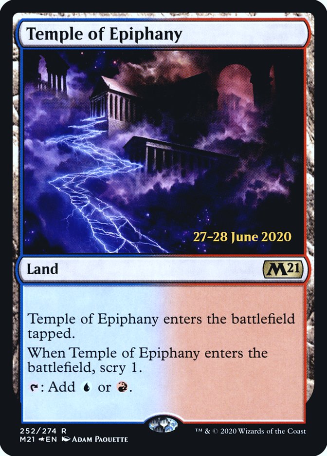 Temple of Epiphany [Core Set 2021 Prerelease Promos] | Black Swamp Games