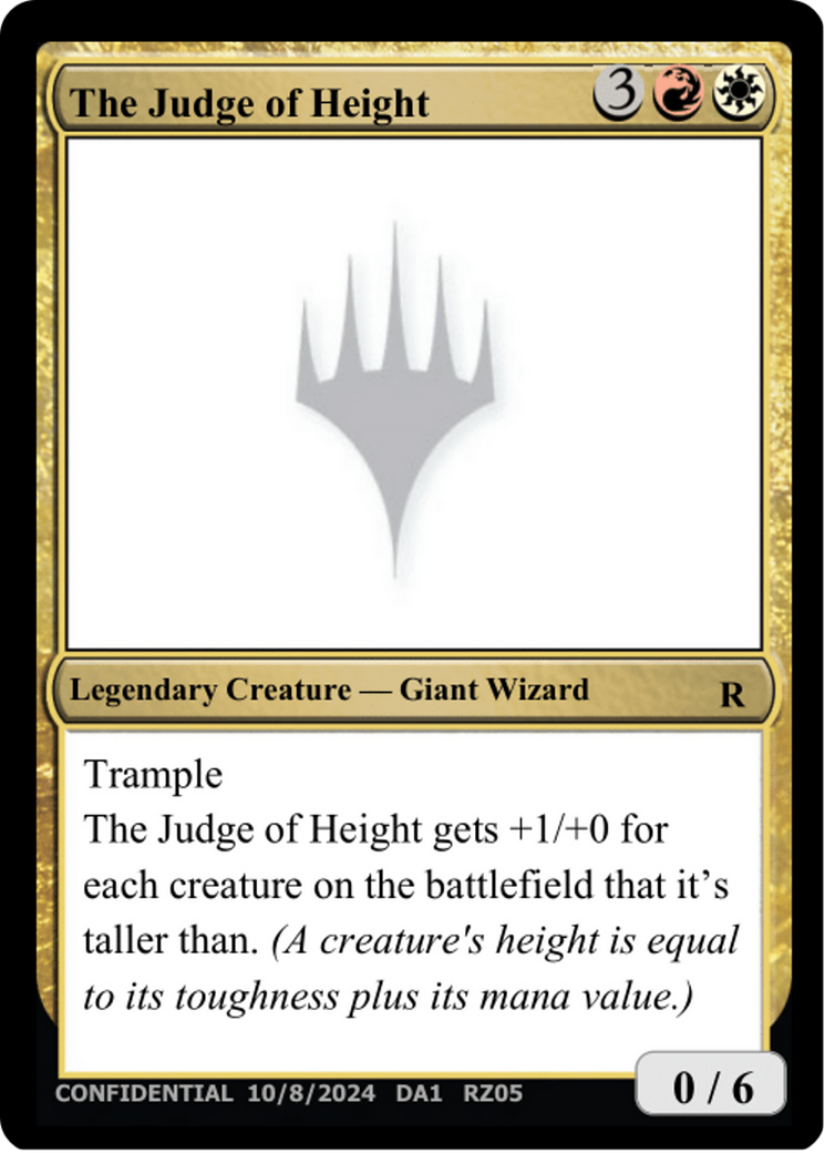 The Judge of Height [Unknown Event] | Black Swamp Games