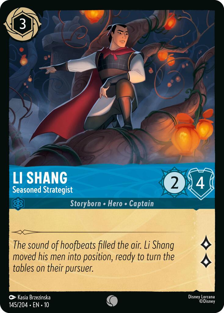 Li Shang - Seasoned Strategist (145/204) [Whispers in the Well] | Black Swamp Games