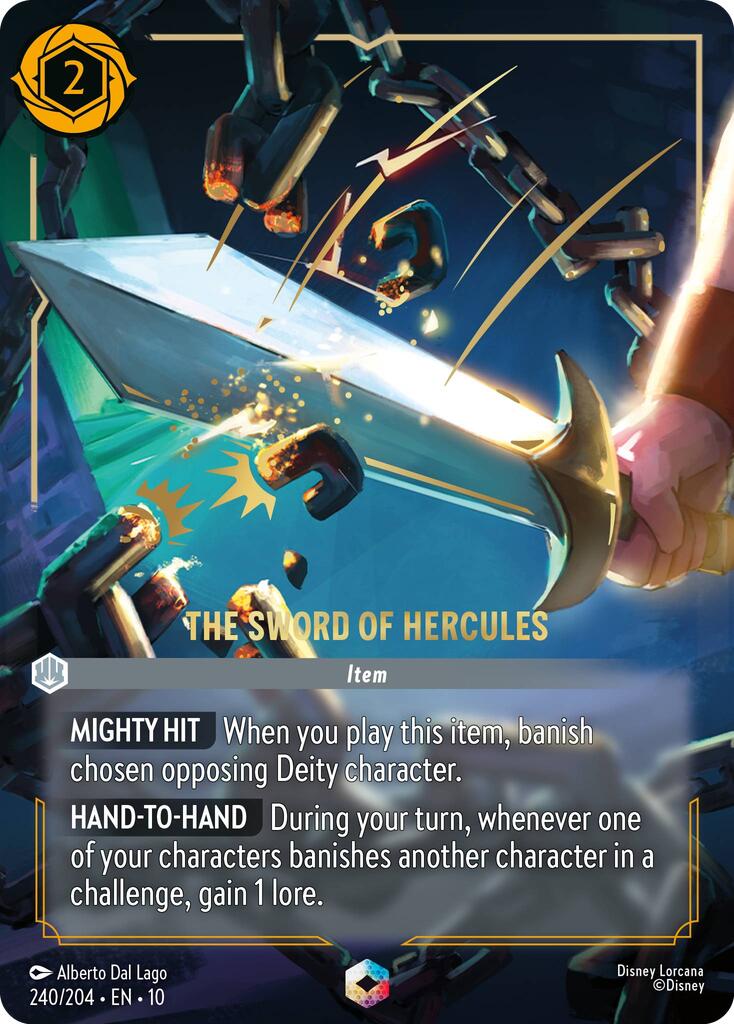 The Sword of Hercules (Enchanted) (240/204) [Whispers in the Well] | Black Swamp Games