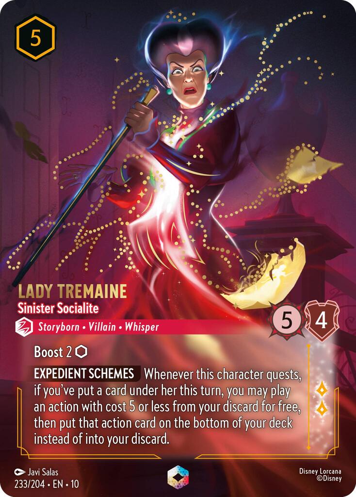 Lady Tremaine - Sinister Socialite (Enchanted) (233/204) [Whispers in the Well] | Black Swamp Games