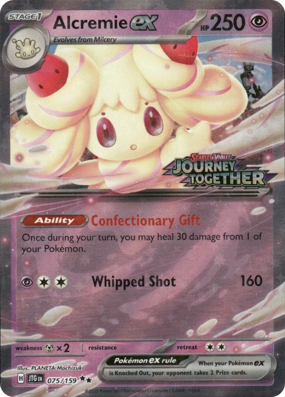 Alcremie ex (075/159) (Journey Together Stamped) [Miscellaneous Cards] | Black Swamp Games