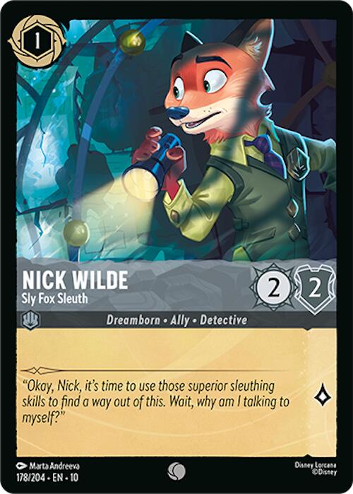 Nick Wilde - Sly Fox Sleuth (178/204) [Whispers in the Well] | Black Swamp Games