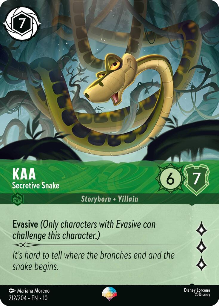 Kaa - Secretive Snake (Epic) (212/204) [Whispers in the Well] | Black Swamp Games