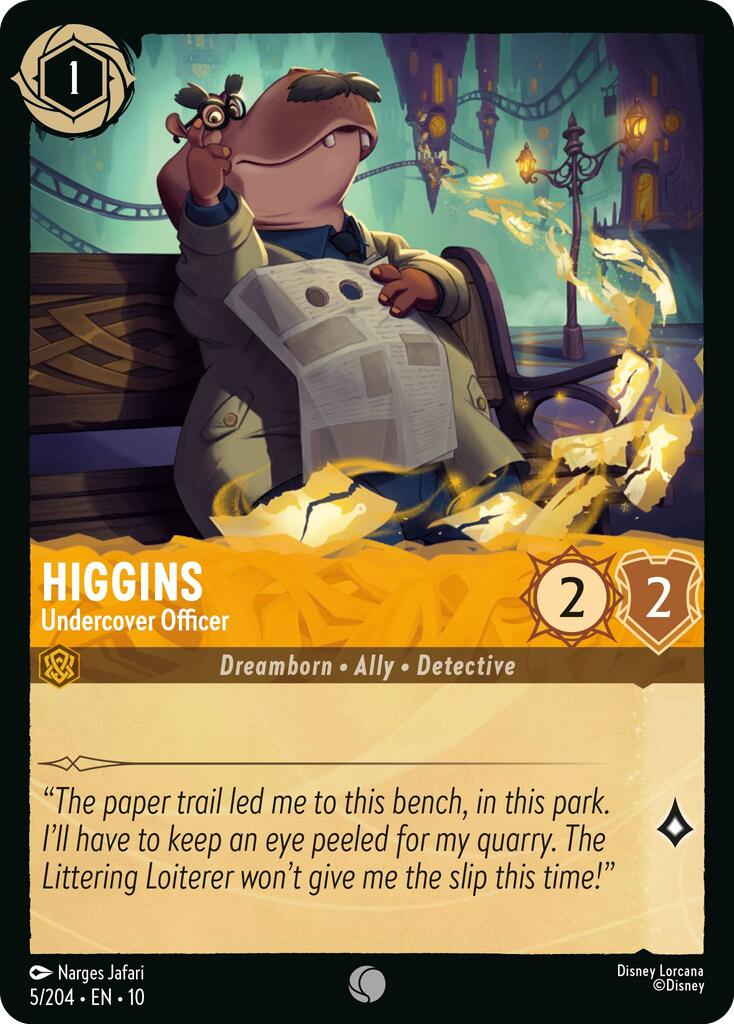 Higgins - Undercover Officer (5/204) [Whispers in the Well] | Black Swamp Games