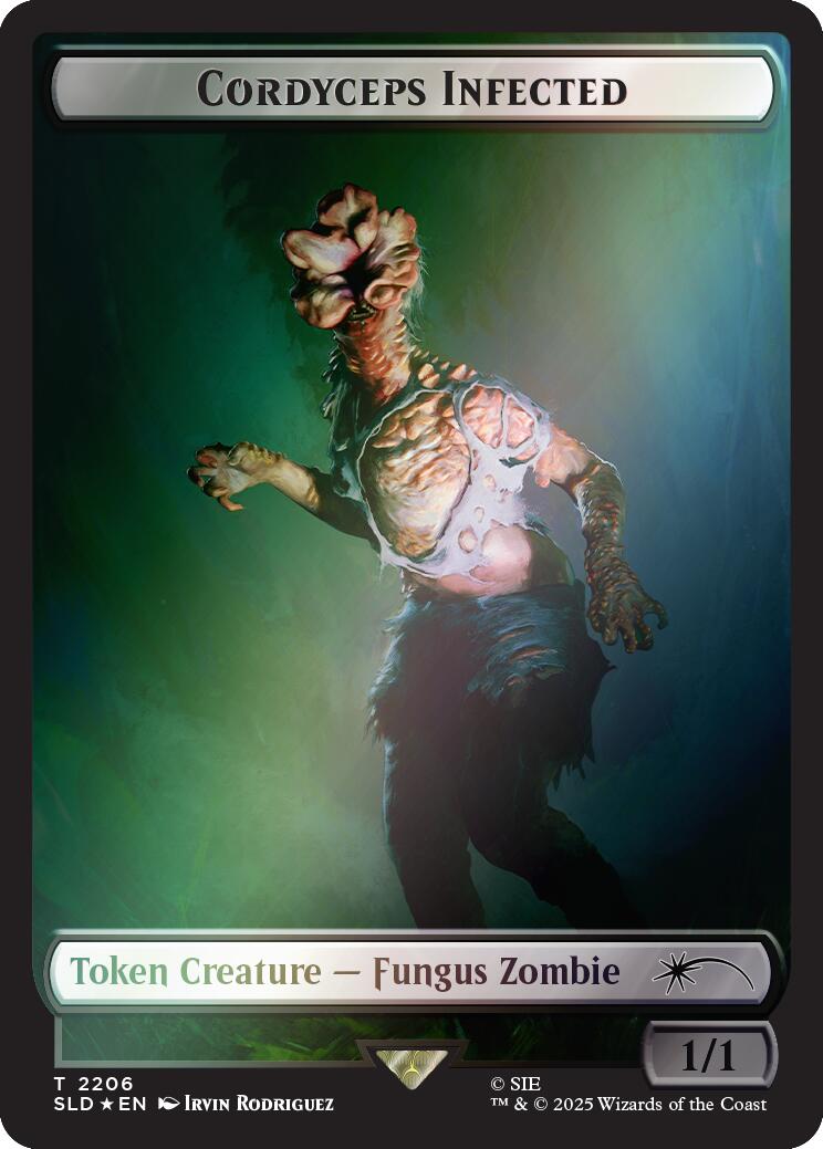 Cordyceps Infected Token (2206) (Rainbow Foil) [Secret Lair Drop Series] | Black Swamp Games