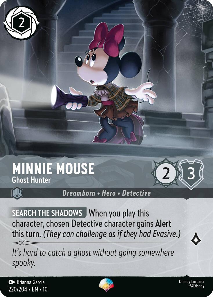 Minnie Mouse - Ghost Hunter (Epic) (220/204) [Whispers in the Well] | Black Swamp Games