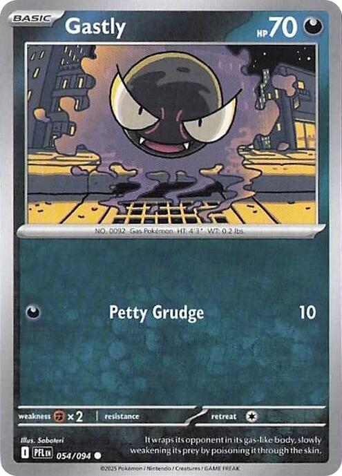 Gastly (054/094) [Mega Evolution: Phantasmal Flames] | Black Swamp Games