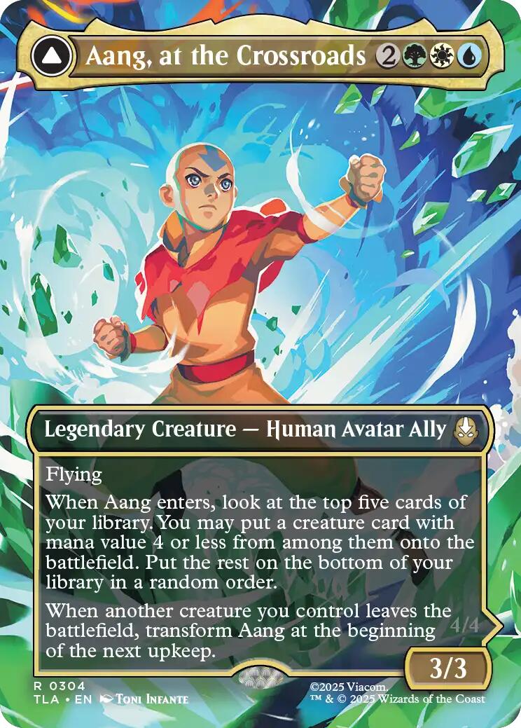 Aang, at the Crossroads (Borderless) [Avatar: The Last Airbender] | Black Swamp Games