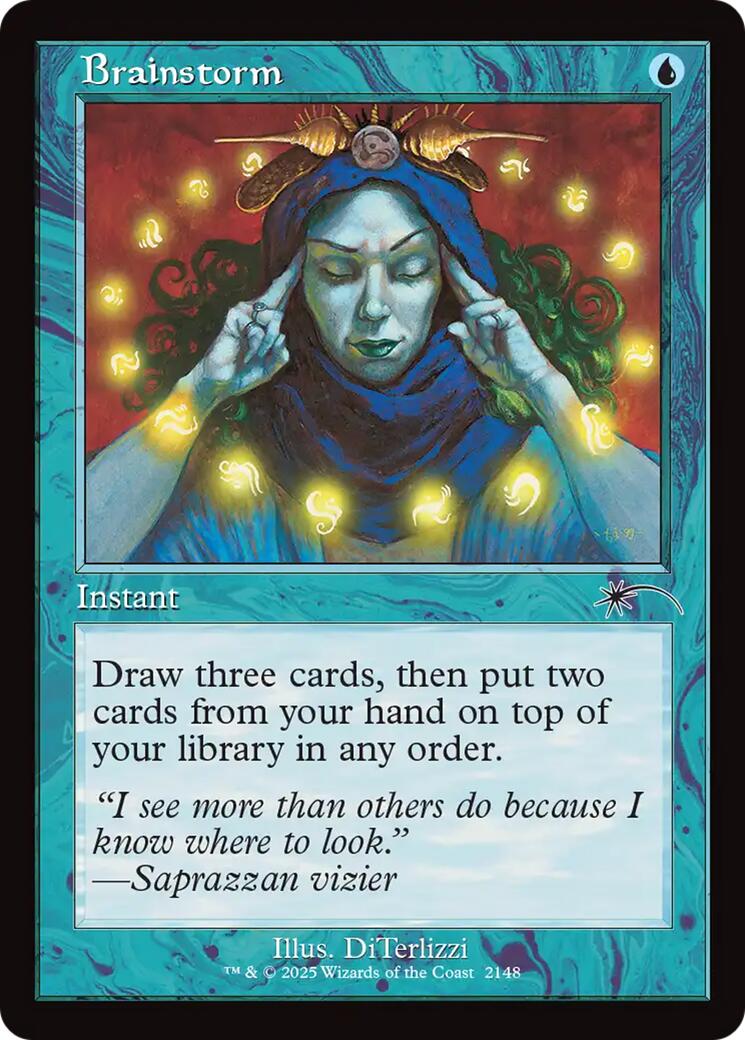 Brainstorm (2148) (Retro Frame) [Secret Lair Drop Series] | Black Swamp Games