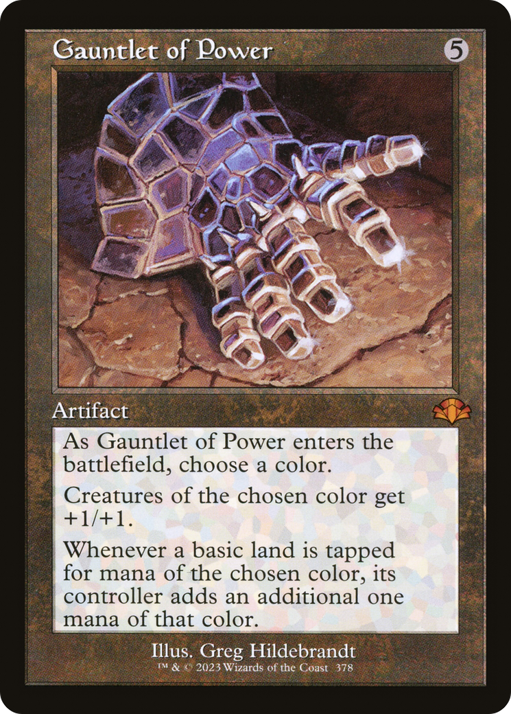 Gauntlet of Power (Retro) [Dominaria Remastered] | Black Swamp Games