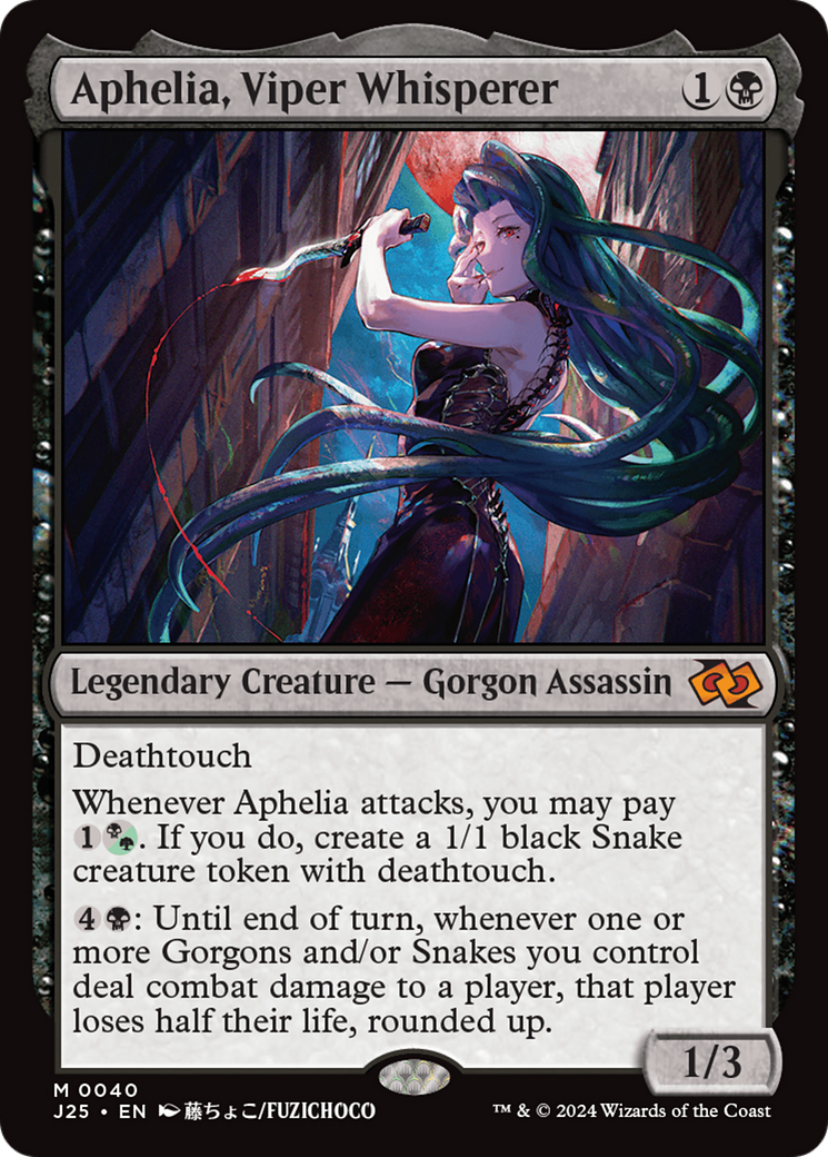 Aphelia, Viper Whisperer (Anime) [Foundations Jumpstart] | Black Swamp Games