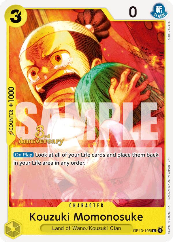 Kouzuki Momonosuke [Carrying On His Will: 3rd Anniversary Tournament Cards] | Black Swamp Games