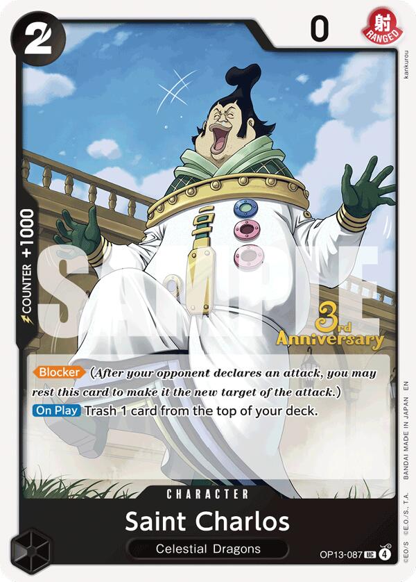 Saint Charlos [Carrying On His Will: 3rd Anniversary Tournament Cards] | Black Swamp Games