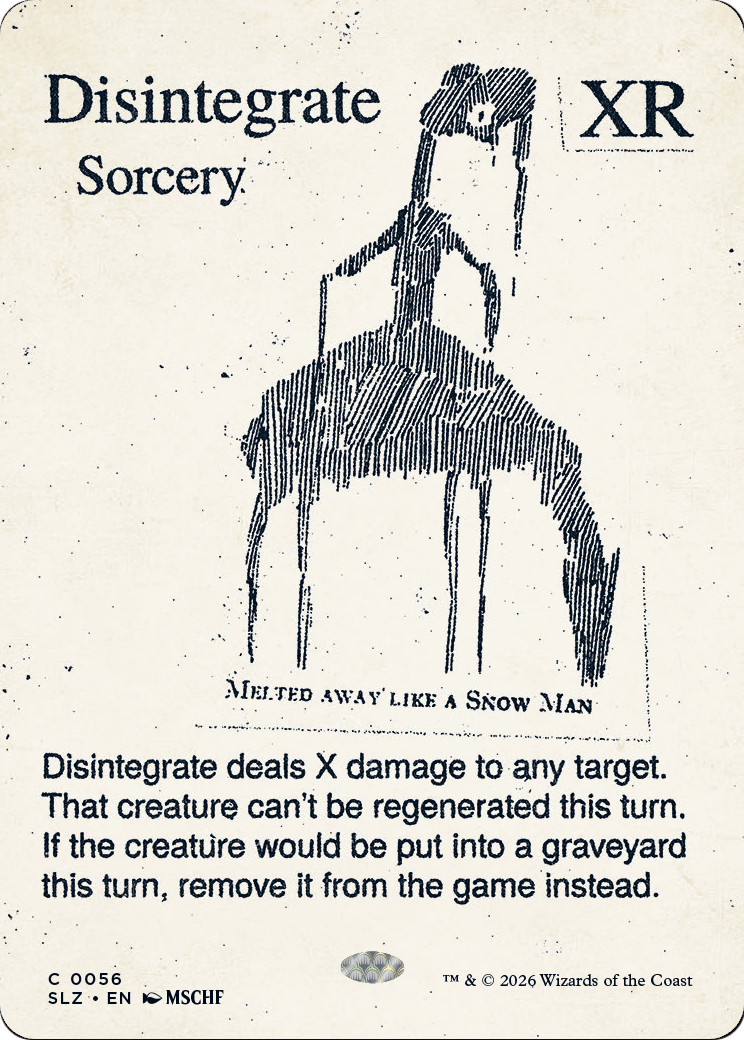 Disintegrate (0056) [Secret Lair x MSCHF: The Zeta Set] | Black Swamp Games