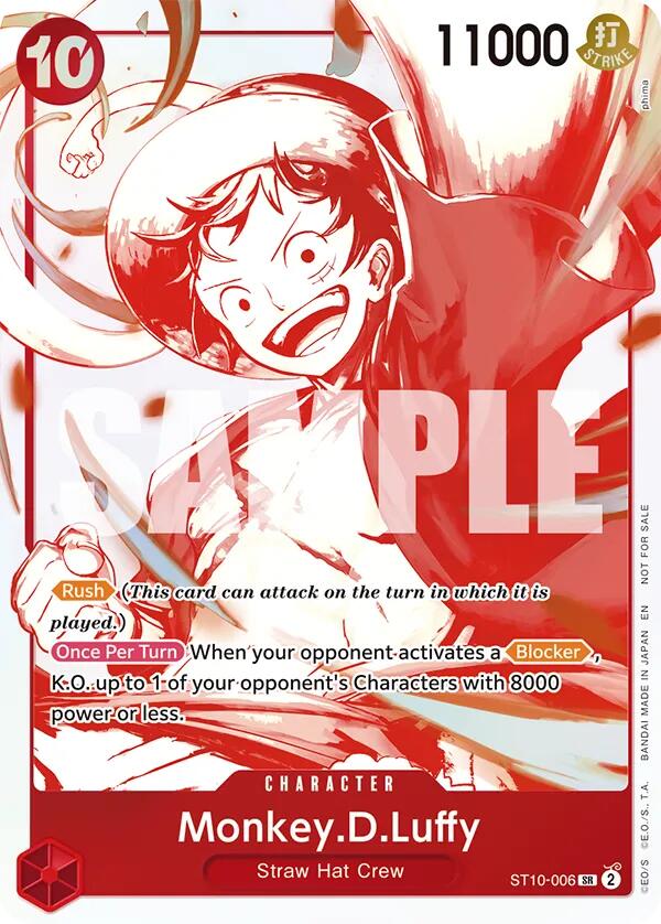 Monkey.D.Luffy (ST10-006) (3rd Anniversary Treasure Campaign Pack) [One Piece Promotion Cards] | Black Swamp Games