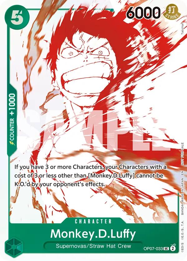 Monkey.D.Luffy (OP07-033) (3rd Anniversary Treasure Campaign Pack) [One Piece Promotion Cards] | Black Swamp Games