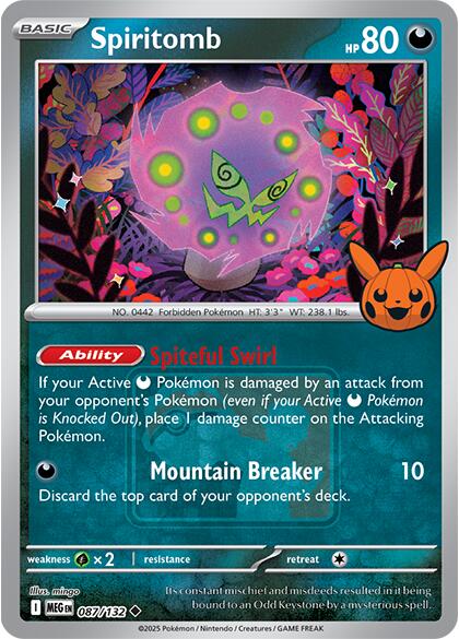 Spiritomb (087/132) (Pokeween 2025) [Miscellaneous Cards] | Black Swamp Games