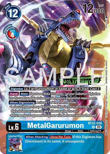 MetalGarurumon [BT22-026] (Evolution Cup 2025 Vol. 3 Participant) [Cyber Eden] | Black Swamp Games