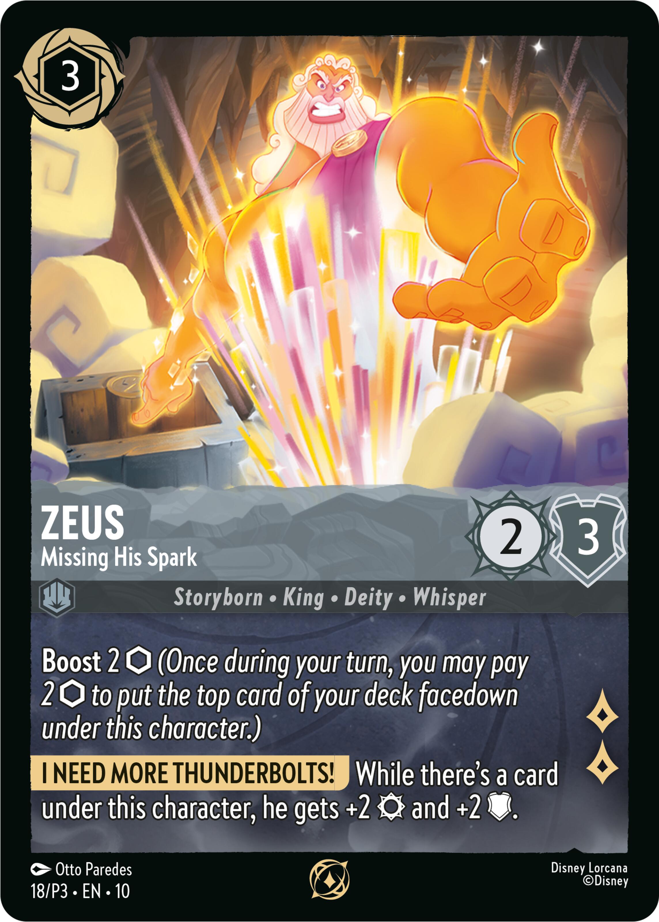 Zeus - Missing His Spark (18) [Promo Cards] | Black Swamp Games